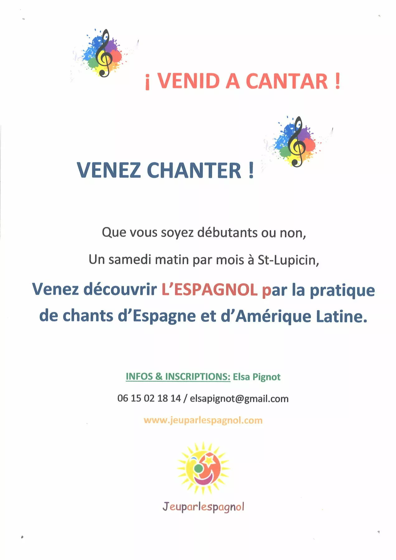 Venez chanter !