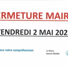 Fermeture Mairie