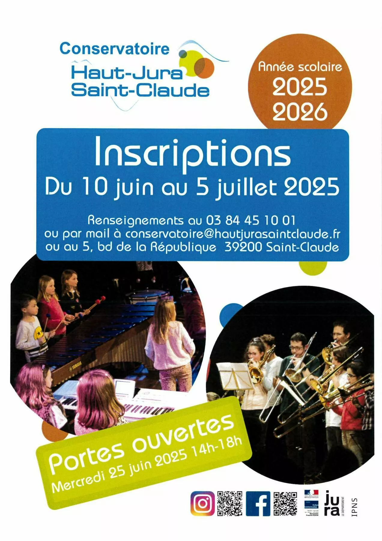 Conservatoire - Inscriptions