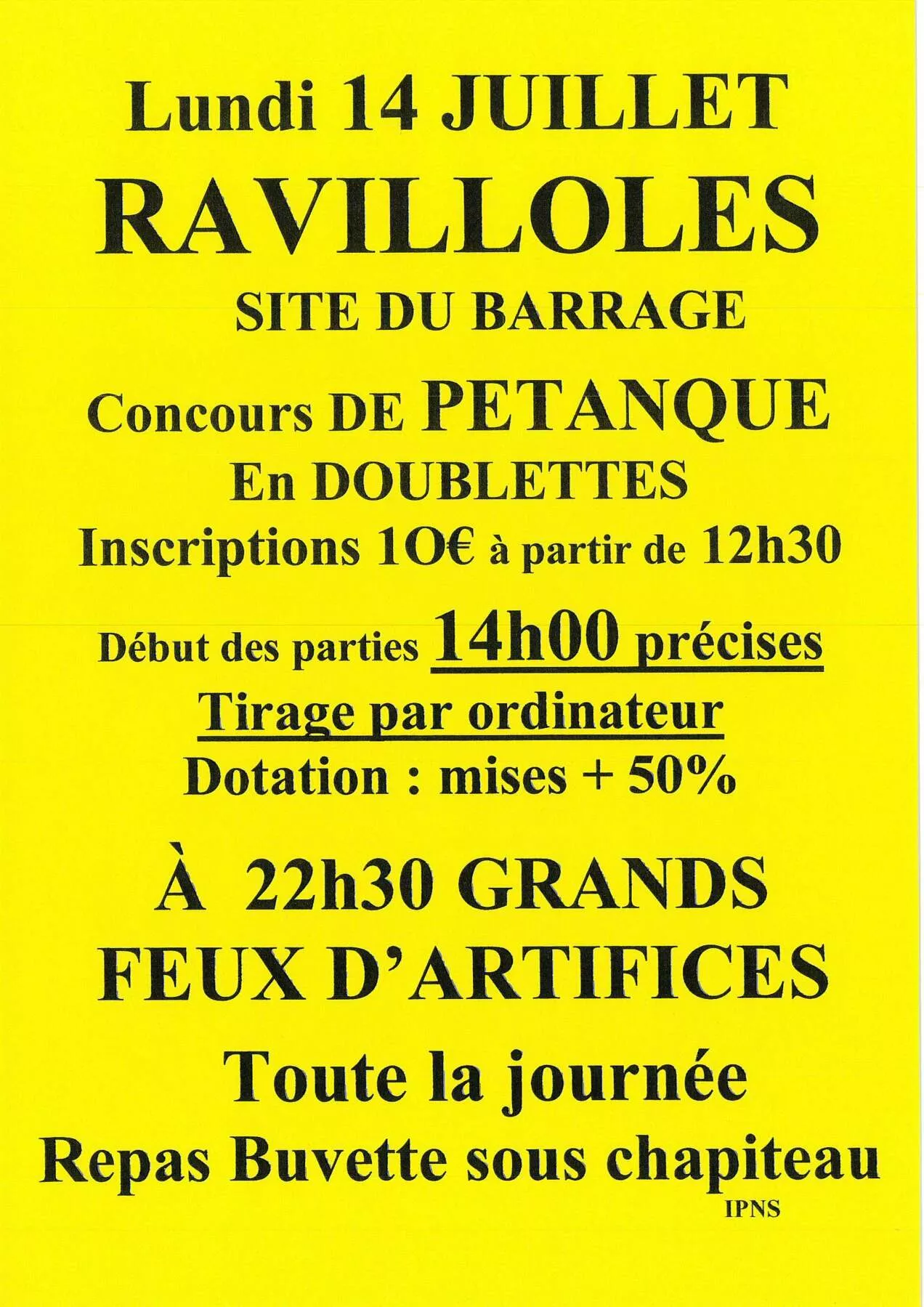 Concours de pétanque